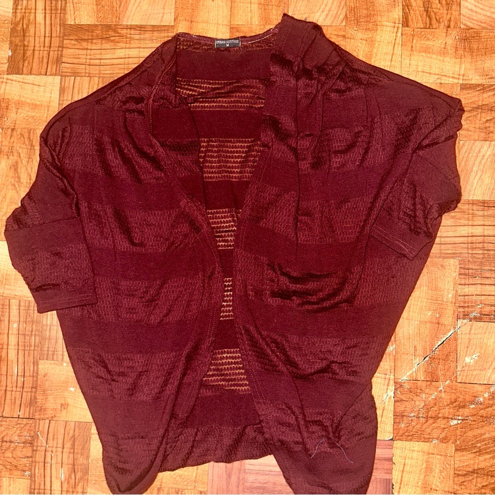 Flash Sale!!! Urban Heritage Burgundy Cardigan